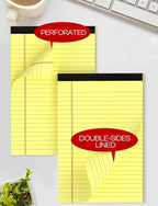 Yellow Note Pads 5x8 Small Legal Pads College Ruled Notepad - Image 5