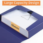 HUA JIE 2 Pack A4 Storage File Boxes Archives Case, 65mm Spine, Box File - Image 2