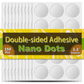 Piteno® 150Pcs Double Sided Adhesive Dots, 1.2" Clear Removable Sticky Adhesive by Piteno