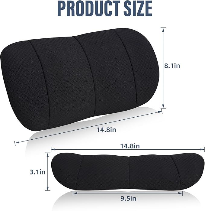 KAYI Lumbar Support Pillow for Car, Memory Foam Lumbar Pillow - Image 2