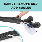 AGPTEK Cable Sleeve Cover, 10ft - Image 5