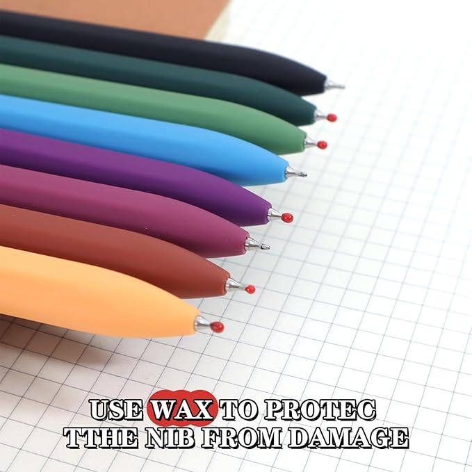 Piochoo Gel Pens, 0.5mm Fine Point Smooth Writing, High-End Series Retractable - Image 5