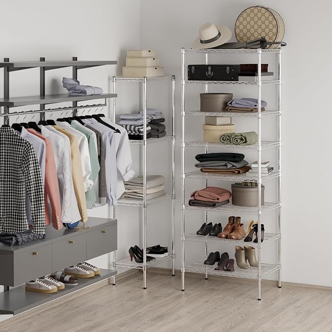 Regal Altair 21" Deep x 30" Wide x 86" Height Wire Shelving Kit | 8-Tier | NSF - Image 5
