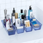 WOWBOX 12 Pack Clear Drawer Organizer Set, Acrylic Drawer Storage Trays - Image 6