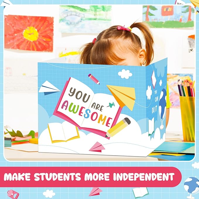 24 Pcs Privacy Boards for Student Desks Bright Colored Classroom Desk Divider - Image 5