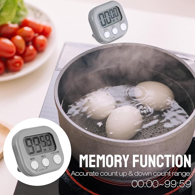 Weewooday 24 Pcs Digital Kitchen Timer Magnetic Timer Bulk On/Off Switch Minute - Image 7