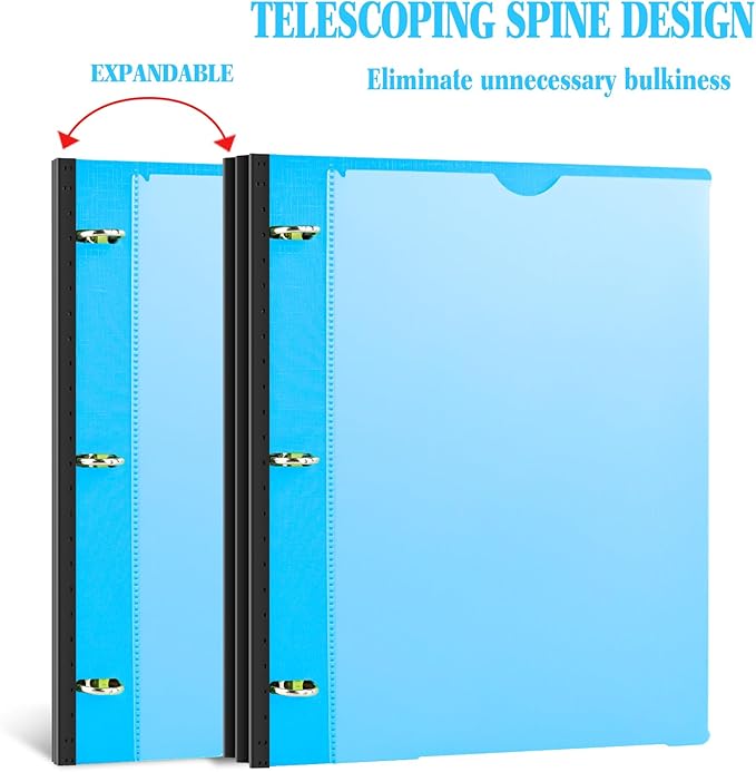 INFUN 1 Inch Telescoping 3 Ring Binder - Image 3