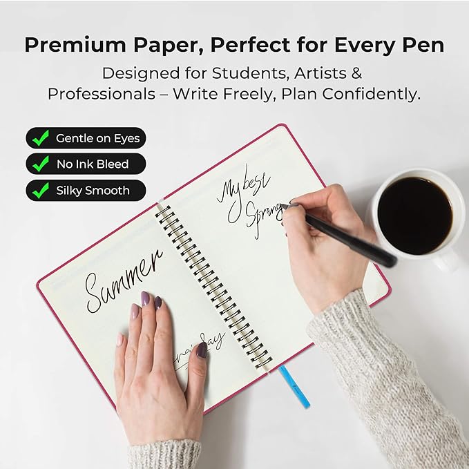 IN-LUXPRO Planner 2026 Daily Weekly and Monthly, 12 Months Spiral Bound - Image 9