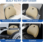 Skechers Lumbar Support Pillow for Office Chair, Memory Foam Lumbar Pillow - Image 6
