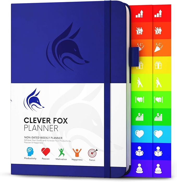 Clever Fox Planner – Undated Weekly & Monthly Planner by CleverFox