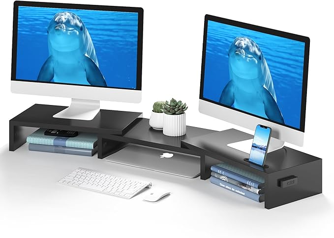 BONTEC Dual Monitor Stand Riser by BONTEC