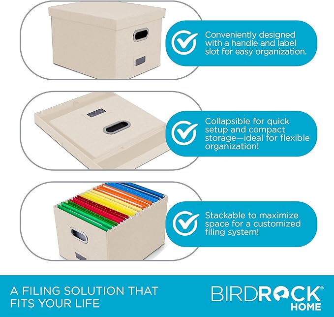 Internet's Best Collapsible File Storage Organizer Box - Image 6