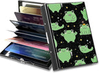 BWEGRHE Slim Credit Card Holder, Princess Frog RFID Blocking Metal Wallet by BWEGRHE