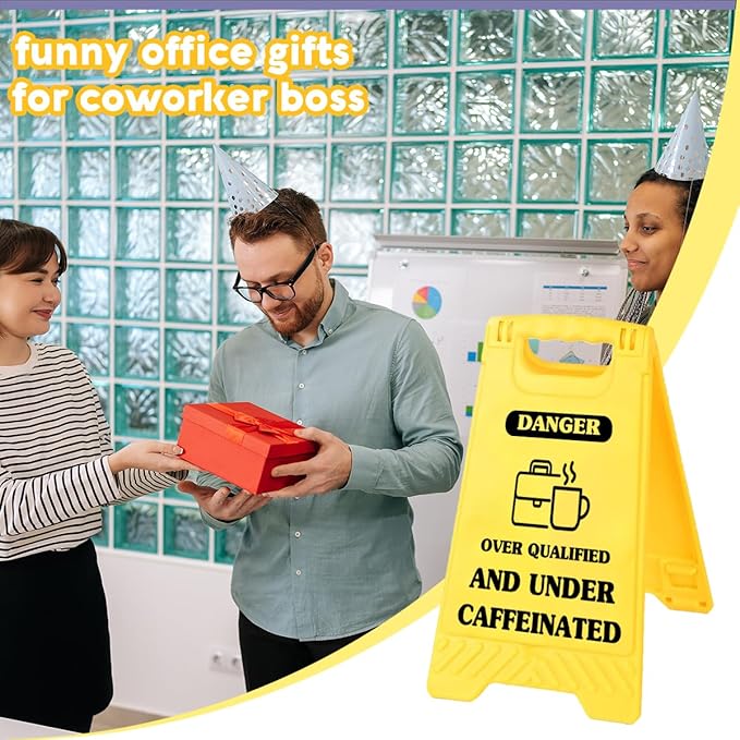 Funny Office Desk Accessories, Office Cubicle Decor, Caution Desk Decor - Image 6