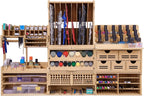 wooden model kit tool organizer storage rack, paint, main product view