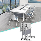 JEHUJD Conference Table, 55.1''Folding Conference Room Table by Unknown