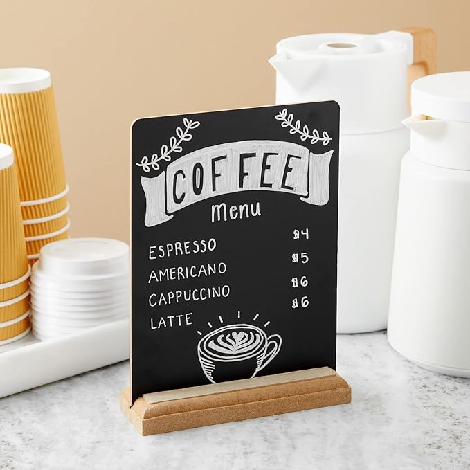 6 Pack Mini Chalkboard Signs - Image 2