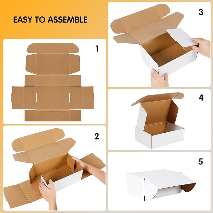 JOWLOT 10x7x3 inch Shipping Boxes Set of 25 - Image 4