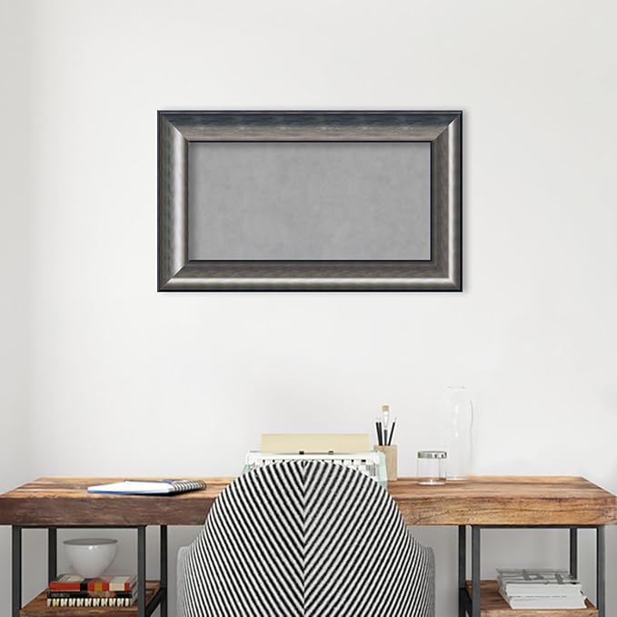 Amanti Art Silver Framed Magnetic Board 18x30 Small Vision Board - Image 4