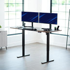 VIVO Electric 71 x 30 in Rustic Standing Desk, Memory Height Adjustment - Image 2