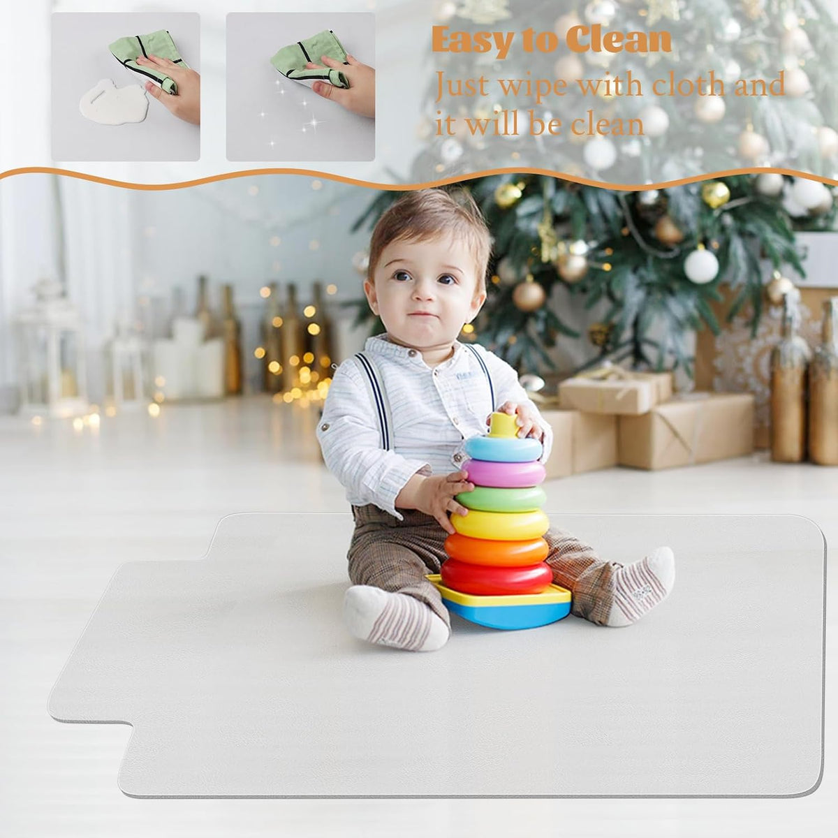 KMAT Office Chair Mat,Easy Glide Hard Wood Tile Floor Mats