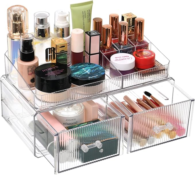 ZHIAI stackable storage drawer, cosmetic acrylic storage box, cosmetics and - Image 3