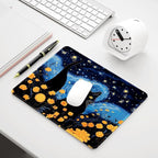 Auhoahsil Mouse Pad, 12 x 10 in Van Gogh Style Cat Theme Computer Mouse Pad - Image 7