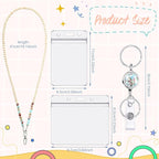 Teacher Lanyard with ID Holder Cute Wooden Beaded Lanyards - Image 2