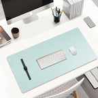 KINGFOM Desk Pad Office Desktop Protecter, PU Leather Desk Mat Blotters - Image 2