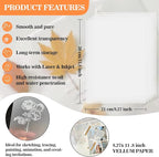 Vellum Paper 8.27 x 11.8 Translucent-Printable - Image 2