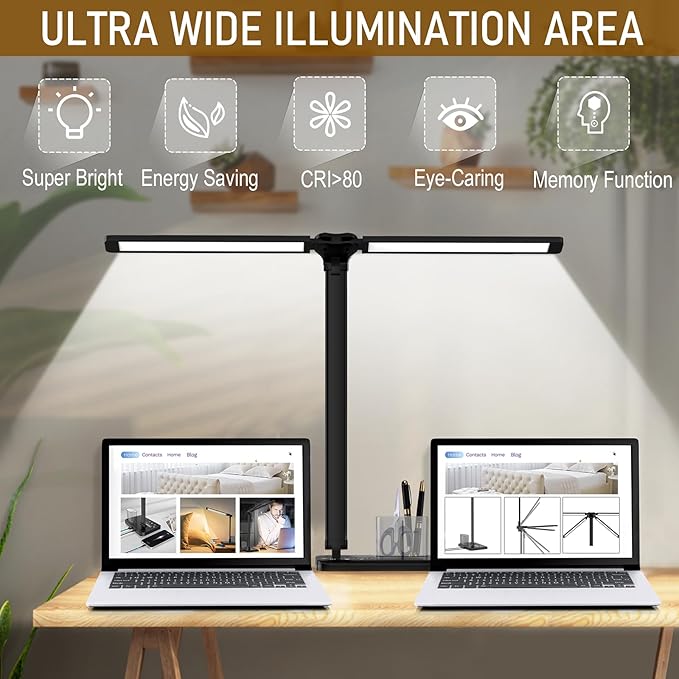 CHARYJOD Dimmable LED Desk Lamp - Image 3