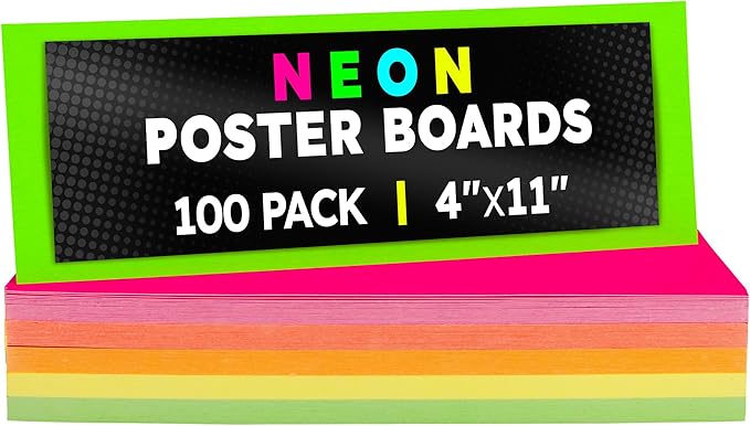 Hygloss Small Poster Board 4x11 by HyglossProductsInc
