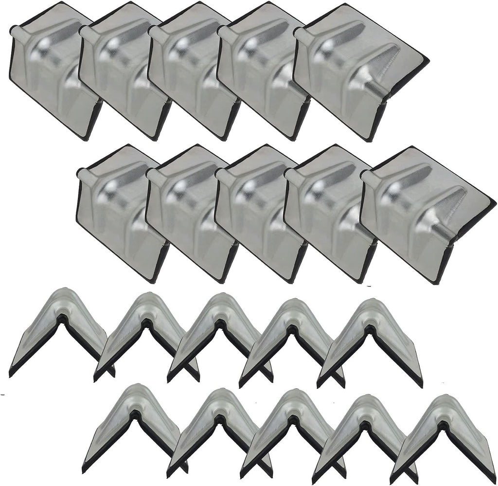 Mytee Products (20 Pack) Steel Corner/Edge Protector 4" - w/Rubber Flatbed Tow Truck Trailer Winch Strap Haul
