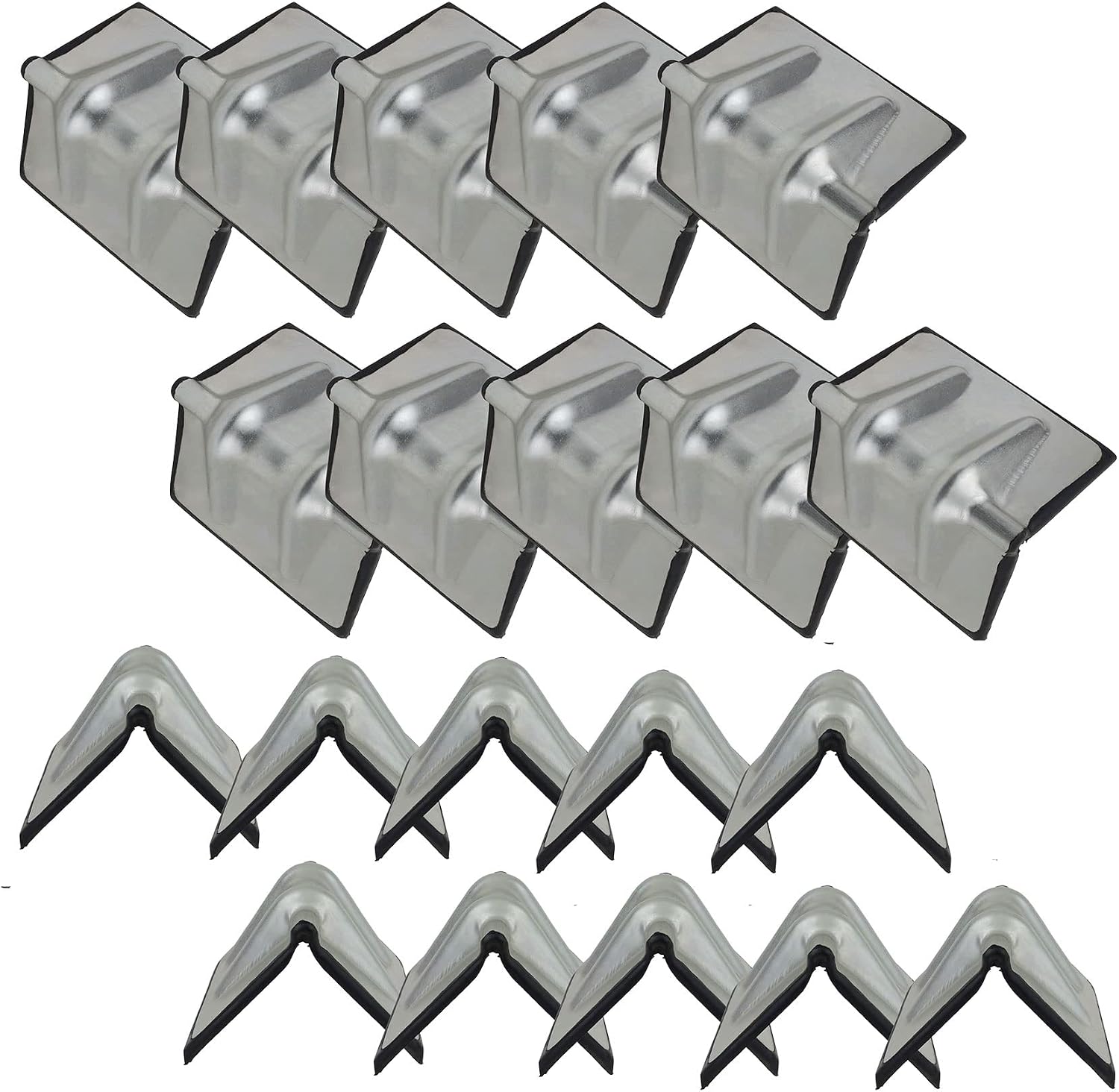 Mytee Products (20 Pack) Steel Corner/Edge Protector 4" - w/Rubber Flatbed Tow Truck Trailer Winch Strap Haul