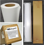 RCdepot1-1 x 36 inch x 100 ft Matte Polypropylene Banner roll (self adhesive) film poly Vinyl Waterproof, Tear Resistant, 2 inch core, Wide Format Inkjet print poster signs pvc