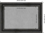 Amanti Art Black Framed Magnetic Board 21x29 Medium Vision Board - Image 3