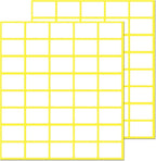 1000 Pack, 0.5" x 0.75" by TownStix