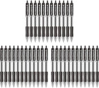 Lekreo Classic Retractable Gel Roller Pens, 0.7mm Fine Point Black Ink - Image 2