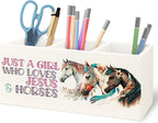 URLLUAE Horse Gifts for Girls Women Wooden Pen Pencil Holder for Office Desk by Unknown