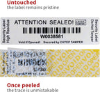 ChtepTamper 100 Pieces Total Transfer Tamper-Evident Stickers Security Labels - Image 6