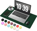 Desk Pad Protector, Leather & Suede Desk Mat, Non-Slip Desk Pad Mat, Large by BLESWIN