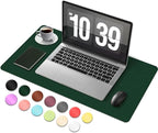 Desk Pad Protector, Leather & Suede Desk Mat, Non-Slip Desk Pad Mat, Large by BLESWIN