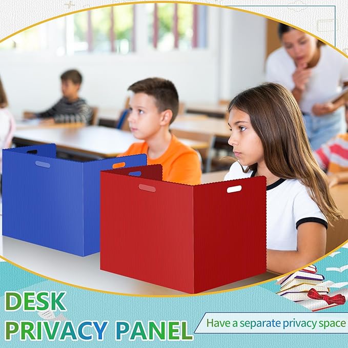 24Pack Desk Dividers for Students 14 × 17.5 × 14 Inch Plastic Durable and - Image 6