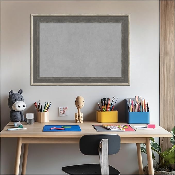Amanti Art Grey Framed Magnetic Board 21x29 Medium Vision Board - Image 6
