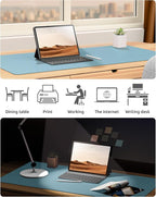 YSAGi Leather Desk Protector, Office Mat, Large Mouse Mat, Non-Slip PU Leather - Image 6