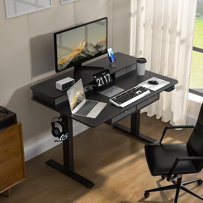 ExaDesk 48 * 30 Inches Electric Standing Widened Desk Adjustable Height - Image 2