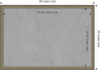 Amanti Art Silver Framed Magnetic Board 26x38 Large Vision Board - Image 4