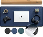 Nordik Felt and Leather Desk Mat Non-Slip by NordikByDesign