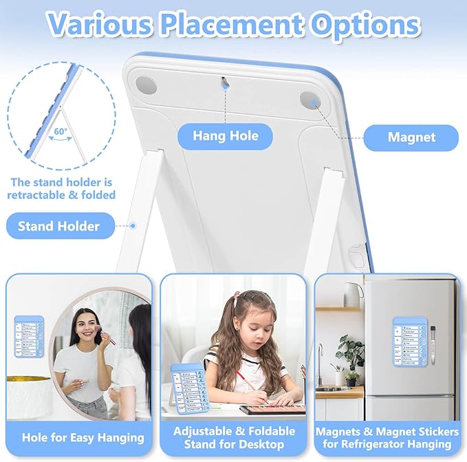Audab 2Pcs Dry Erase Chore Chart - Image 3