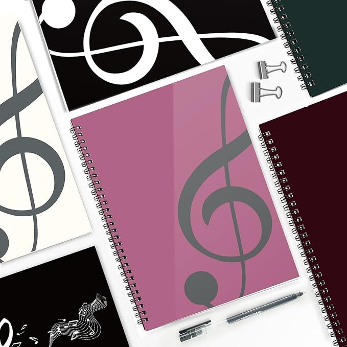 MAXCURY Blank Sheet Music Composition Manuscript Staff Paper Art Music Notebook - Image 7